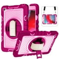 thumbnail image 1 of Dteck Kids Case for iPad mini 5/4 Case 7.9", iPad mini 5 Case, iPad mini 4 Case, 360 Rotating Hand Strap Stand Shoulder Strap Heavy Duty Drop Protection Rugged Case, Rose, 1 of 7