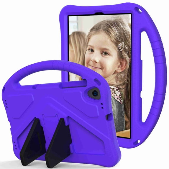 Dteck Kids Friendly Cover for Samsung Galaxy Tab A 10.1 Case 2019, SM-T510/T515,Anti-Drop Shock Proof Light Weight Convertible Handle Stand Cover (Purple)