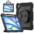 thumbnail image 1 of Dteck Kids Full Body Protection Case for iPad Air 11 inch 2025/2024,Heavy Duty Silicone Case 360 Degree Rotating Handle Stand Cover with Screen Protector for iPad Air 11-in. M3/M2, Black, 1 of 7