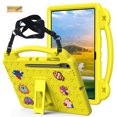 thumbnail image 1 of Dteck Kids Tablet Case for Samsung Galaxy Tab S10 FE Plus 13.1 inch (Model SM-X620/X626),Shockproof EVA Case Handle Stand with Shoulder Strap Cover for Galaxy Tab S10 FE+ 2025,Yellow, 1 of 8