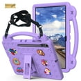thumbnail image 1 of Dteck Kids Tablet Case for Samsung Galaxy Tab S10 FE Plus 13.1 inch (Model SM-X620/X626),Shockproof EVA Case Handle Stand with Shoulder Strap Cover for Galaxy Tab S10 FE+ 2025,Lightpurple, 1 of 8