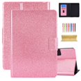 thumbnail image 1 of Dteck Kindle Paperwhite 2021 Case 6.8 inch, Kindle Paperwhite 11th Gen Case, Glitter PU Leather Folio Flip Case with Credit Card Slots, Auto Wake Sleep, Pink, 1 of 5
