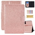 thumbnail image 1 of Dteck Kindle Paperwhite 2021 Case 6.8 inch, Kindle Paperwhite 11th Gen Case, Glitter PU Leather Folio Flip Case with Credit Card Slots, Auto Wake Sleep, Rosegold, 1 of 5