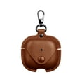 thumbnail image 1 of Dteck Leather Case for AirPods 4th Generation Case, Protective Cover for Apple AirPods 2024 Wireless Charging Case Headphones EarPods, Soft Leather Cover with Keychain Hook,Brown, 1 of 10