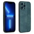 thumbnail image 1 of Dteck Leather Case for iPhone 14 Pro Ultra Slim Thin Stylish Embossed Pattern Deisgn Scratch Resistant Shockproof Case Support Wireless Charging for iPhone 14 Pro,Green, 1 of 6