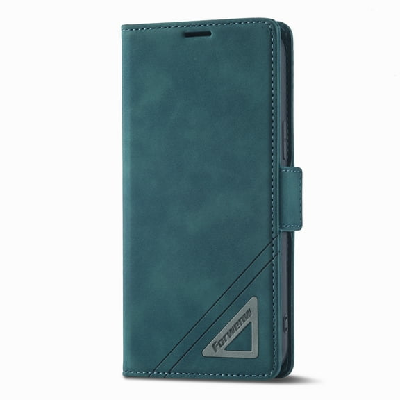 Dteck Leather Wallet Case for iPhone 13 Pro with Card Slots Kickstand Magnetic Closure Shockproof Business Style for Men Women Case For iPhone 13 Pro,Green