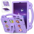 thumbnail image 1 of Dteck for Lenovo Tab M10 10.1" 2020 Case,Kids Light Weight Cute DIY Cartoon Pattern Shock Proof EVA Foam Kickstand Tablets Cover for Lenovo Tab M10 HD 2nd Gen TB-X306F/X306X 10.1" 2020, Lightpurple, 1 of 8