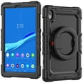 thumbnail image 1 of Dteck for Lenovo Tab M10 FHD Plus Case 10.3" with Built in Screen Protector, Heavy Duty Shockproof Child Proof Rugged Case with Rotating Handle Stand,Black, 1 of 7