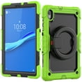 thumbnail image 1 of Dteck for Lenovo Tab M10 FHD Plus Case 10.3" with Built in Screen Protector, Heavy Duty Shockproof Child Proof Rugged Case with Rotating Handle Stand,Green, 1 of 7