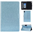 thumbnail image 1 of Dteck Lenovo Tab M10 HD 2nd Gen Case 10.1 Inch 2020 (Model: TB-X306F TB-X306X), Glitter PU Leather Stand Protective Folio Case Auto Wake Sleep Smart Cover for Lenovo Tab M10 HD 10.1" , Blue, 1 of 5