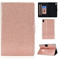 thumbnail image 1 of Dteck Lenovo Tab M10 HD 2nd Gen Case 10.1 Inch 2020 (Model: TB-X306F TB-X306X), Glitter PU Leather Stand Protective Folio Case Auto Wake Sleep Smart Cover for Lenovo Tab M10 HD 10.1" , Rosegold, 1 of 5