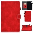 thumbnail image 1 of Dteck Lenovo Tab M10 HD 2nd Gen Case 10.1 Inch 2020 (Model: TB-X306F TB-X306X), Matte PU Leather Stand Protective Folio Case Auto Wake Sleep Smart Cover for Lenovo Tab M10 HD 10.1" , Red, 1 of 5