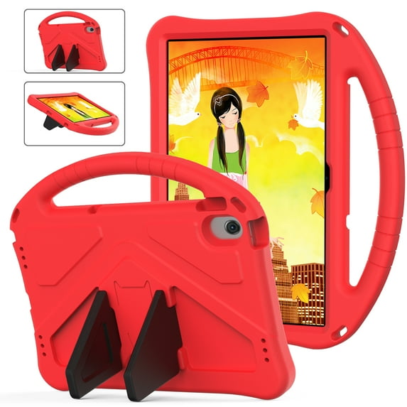 Dteck for Lenovo Tab M10 Plus 10.6" 2022 TB-125F/128F Tablet Case for Kids - Durable Lightweight EVA Shockproof Protective Handle Stand Cover for Lenovo Tab M10 Plus 2022 3rd Gen 10.6 Inch,Red