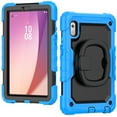 thumbnail image 1 of Dteck for Lenovo Tab M9 Case 2023 with Built-in Screen Protector, Heavy Duty Full Body Drop Protection Shockproof Rugged Case with Rotating Stand for Lenovo Tab M9 TB-310FX/FU,Light Blue, 1 of 7
