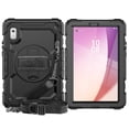 thumbnail image 1 of Dteck for Lenovo Tab M9 Case with Built-in Screen Protector, Heavy Duty Full Body Shockproof Shell Rugged Case with Rotating Stand Hand Shoulder Strap for Tab M9 TB-310FU 2023,Black, 1 of 7