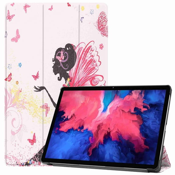 Dteck Lenovo Tab P11 Case 11 inch 2020 (Model: TB-J606F TB-J606X), Slim Lightweight Stand Folio Protective Hard Shell Case Smart Cover for 2020 Release Lenovo Tab P11 11", Butterfly Girl