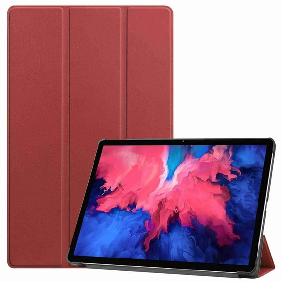 Dteck Lenovo Tab P11 Case 11 inch 2020 (Model: TB-J606F TB-J606X), Slim Lightweight Stand Folio Protective Hard Shell Case Smart Cover for 2020 Release Lenovo Tab P11 11", Winered