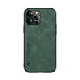 thumbnail image 1 of Dteck Luxury Leather Case for iPhone 13 Pro Max 6.7 Inch, Ultra Slim Thin Imported Leather Magnetic Shockproof Rugged Cover Case for iPhone 13 Pro Max, Green, 1 of 5