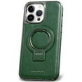 thumbnail image 1 of Dteck Luxury Leather Invisible Stand Case for iPhone 11 Pro Max,Shockproof Premium Leather Case Magnetic Ring Stand Mag Safe Cover for iPhone 11 Pro Max,Green, 1 of 10
