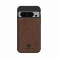 thumbnail image 1 of Dteck Luxury Retro Slim Back Phone Case for Google Pixel 8A,Military Grade Shockproof Portective PU Leather Soft TPU Bumper Cover for Magnetic Car Mount Holder,Brown, 1 of 5