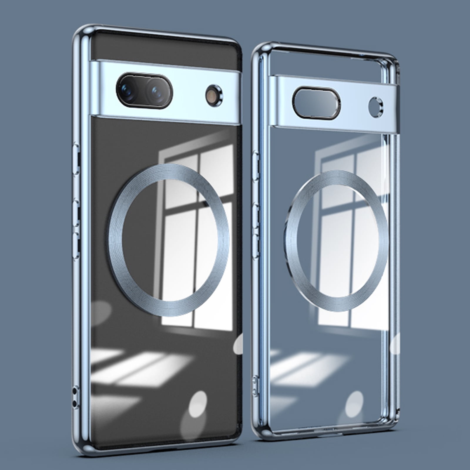 Tawarror Cover Magnetica per Google Pixel 7 Pro, Compatibile con MagSafe, Traslucida Opaca Custodia per Google Pixel 7 Pro PC Posteriore Anti-Graffio TPU Antiurto Sottile Protettiva Case, Nero