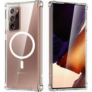Dteck MagSafe Compatible Samsung Galaxy Note20 Ultra Case, Magnetic Clear Case for Samsung Galaxy Note 20 Ultra 5G, Slim Shockproof Crystal Clear Cover Sleek Protective Case, Transparent