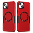 thumbnail image 1 of Dteck MagSafe Compatible iPhone 12 Case, iPhone 12 Pro Case, Shockproof Military Grade Protection Magnetic Rugged Case 6.1 Inch,Red, 1 of 9