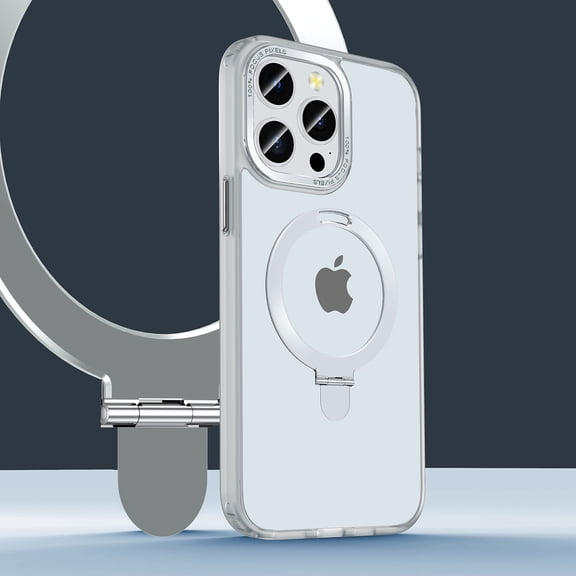 Dteck MagSafe Compatible iPhone 13 Pro Max Case with Magnetic Invisible Stand Military Drop Protection Shockproof Slim Translucent Matte Case for iPhone 13 Pro Max, Clear