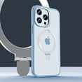 thumbnail image 1 of Dteck MagSafe Compatible iPhone 13 Pro Max Case with Magnetic Invisible Stand Military Drop Protection Shockproof Slim Translucent Matte Case for iPhone 13 Pro Max, Blue, 1 of 7