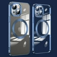 thumbnail image 1 of Dteck MagSafe Compatible with iPhone 15 Plus Case, Magnetic Clear Case for iPhone 15 Plus, Slim Plating Edge Soft TPU Cover Shockproof Phone Case 6.7 Inch,Navy Blue, 1 of 6