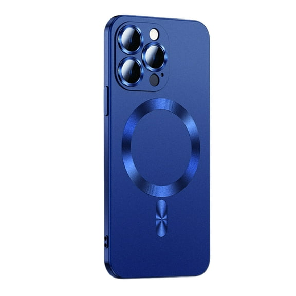 Dteck MagSafe Compatible iPhone 15 Plus Case, Ultra Slim Thin Liquid Silicone Matte Back Cover Shockproof Magnetic Case for iPhone 15 Plus,Navy