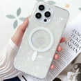 thumbnail image 1 of Dteck MagSafe Compatible with iPhone 14 Pro Max Case, Bling Shell Pattern Slim Cute Case Soft TPU Crystal Shockproof Cover for Women Girls,White, 1 of 6