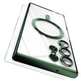 thumbnail image 1 of Dteck Magnetic Case Compatible with Samsung Galaxy S25 Ultra,Compatible with MagSafe Full Camera Protection Screen Protector Shockproof Plating TPU Clear Phone Cover for Galaxy S25 Ultra,Green, 1 of 8