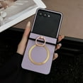 thumbnail image 1 of Dteck Magnetic Case for Motorola Razr Plus 2025, Compatible with MagSafe, Slim PU Leather Lightweight Shockproof Kickstand Protective Cover with Ring Grip for Moto Razr+ 2025/2024,Purple, 1 of 5