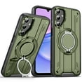 thumbnail image 1 of Dteck Magnetic Case for Samsung Galaxy A26 5G,Shockproof TPU+PC Case Compatible with Mag Safe Ring Holder Stand Military Grade Drop Proof Cover for Galaxy A26 5G,  Armygreen, 1 of 7