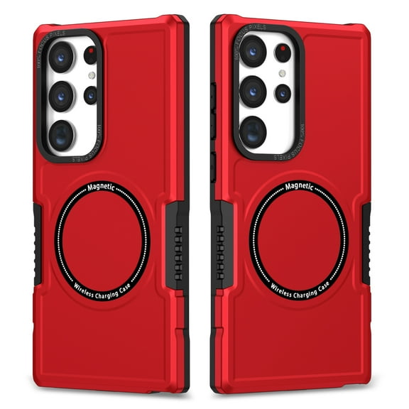 Dteck Magnetic Case for Samsung Galaxy Note 20 Ultra Compatible with MagSafe, Shockproof Military Grade Protection Magnetic Rugged Case for Samsung Galaxy Note 20 Ultra,Red