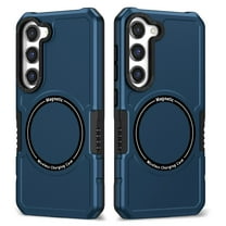 Dteck Magnetic Case for Samsung Galaxy S21 Compatible with MagSafe, Shockproof Military Grade Protection Magnetic Rugged Case for Samsung Galaxy S21,Blue