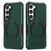 Dteck Magnetic Case for Samsung Galaxy S21  Compatible with MagSafe, Shockproof Military Grade Protection Magnetic Rugged Case for Samsung Galaxy S21 ,Green