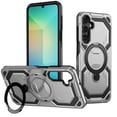 thumbnail image 1 of Dteck Magnetic Case for Samsung Galaxy S23 FE,Shockproof TPU+PC Ring Holder Case Compatible with Mag Safe Military Drop Protection Kickstand Back Cover,Gray, 1 of 7