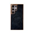 thumbnail image 1 of Dteck Magnetic Case for Samsung Galaxy S23, Shockproof Magnetic Anti-Fingerprint PU Leather Cover Support Wireless Charging Ultra Slim Protection Cover, Black, 1 of 7