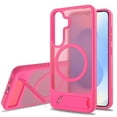 thumbnail image 1 of Dteck Magnetic Case for Samsung Galaxy S23,Shockproof TPU+PC Anti-Slip Compatible with Mag Safe Case Adjustable Kickstand Frosted Translucent Matte Phone Cover,Rose, 1 of 6