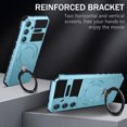 thumbnail image 1 of Dteck Magnetic Case for Samsung Galaxy S24,Shockproof Silicone+PC Case Compatible with Mag Safe Ring Holder Kickstand Cover for Samsung Galaxy S24, Lightblue, 1 of 7
