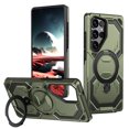 thumbnail image 1 of Dteck Magnetic Case for Samsung Galaxy S24 Ultra,Shockproof TPU+PC Ring Holder Case Compatible with Mag Safe Military Drop Protection Kickstand Back Cover,Green, 1 of 7