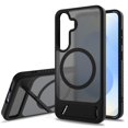 thumbnail image 1 of Dteck Magnetic Case for Samsung Galaxy S25 / Galaxy S24,Shockproof TPU+PC Anti-Slip Compatible with Mag Safe Case Adjustable Kickstand Frosted Translucent Matte Phone Cover,Black, 1 of 6