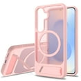 thumbnail image 1 of Dteck Magnetic Case for Samsung Galaxy S25 / Galaxy S24,Shockproof TPU+PC Anti-Slip Compatible with Mag Safe Case Adjustable Kickstand Frosted Translucent Matte Phone Cover,Pink, 1 of 6