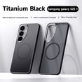 thumbnail image 1 of Dteck Magnetic Case for Samsung Galaxy S25 Plus,Military Grade Protection Case Compatible with Mag Safe Slim TPU+PC Translucent Matte Back Cover for Galaxy S25 Plus,Black, 1 of 6