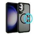 thumbnail image 1 of Dteck Magnetic Case for Samsung Galaxy S25 Plus / S25+ Compatible with MagSafe & Magnetic Car Phone Mount, Slim Translucent Matte Shockproof with Anti-Fingerprint Phone Case 6.7",Black, 1 of 9