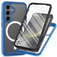 thumbnail image 1 of Dteck Magnetic Case for Samsung Galaxy S25 Plus,Shockproof TPU+PC Full Body Protector Case Built-in Screen Protector Compatible with Mag Safe Clear Back Cover for Galaxy S25 Plus,Darkblue, 1 of 5