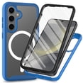 thumbnail image 1 of Dteck Magnetic Case for Samsung Galaxy S25,Shockproof TPU+PC Full Body Protector Case Built-in Screen Protector Compatible with Mag Safe Clear Back Cover for Galaxy S25,Darkblue, 1 of 5