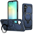 thumbnail image 1 of Dteck Magnetic Case for Samsung Galaxy S25,Shockproof TPU+PC Ring Holder Case Compatible with Mag Safe Military Drop Protection Kickstand Back Cover,Blue, 1 of 7